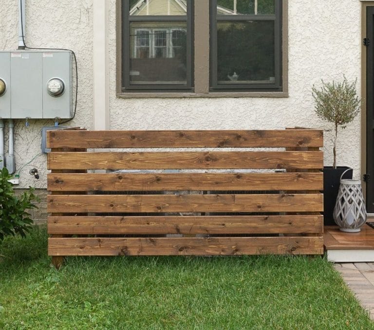 21 Appealing Ideas of Using the Fence to Hide Air Conditioner Unit