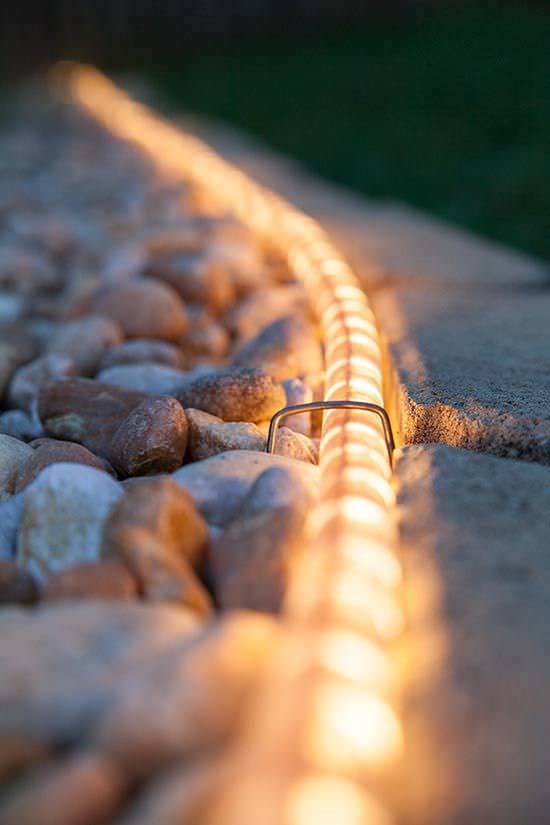 Rope Lights to Highlight Walkway