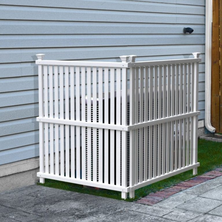 21 Appealing Ideas of Using the Fence to Hide Air Conditioner Unit