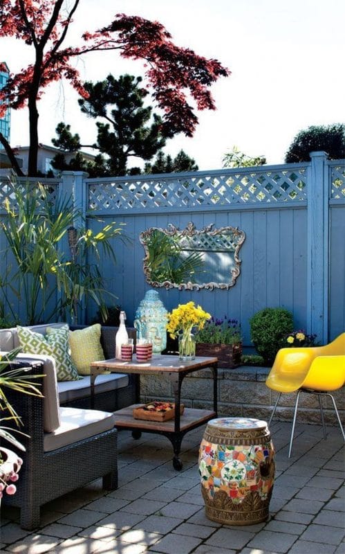 Blue Fence Painting Ideas