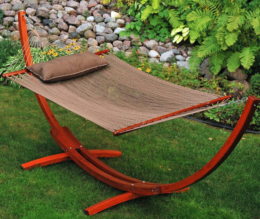 polyester hammock with stand