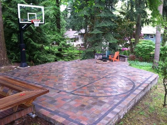 Patio Court with Tile Flooring