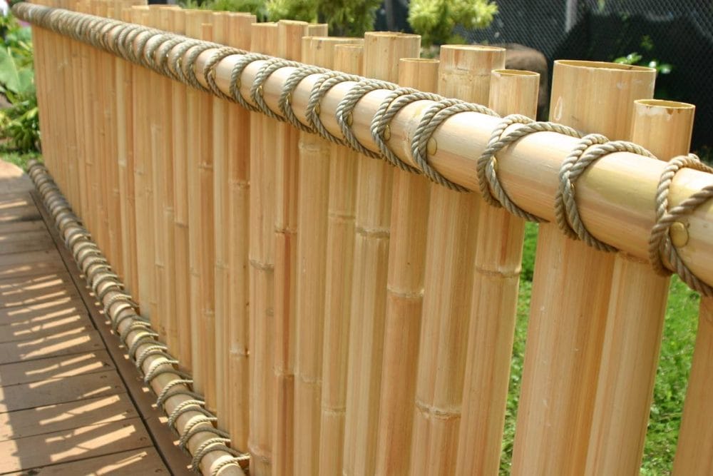 bamboo garden fence decoration