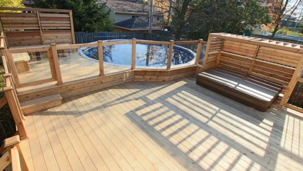 Clear Above-Ground Pool Fence