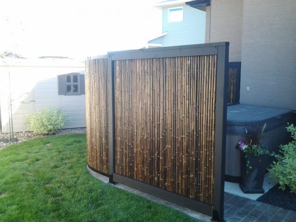 bamboo fence frame