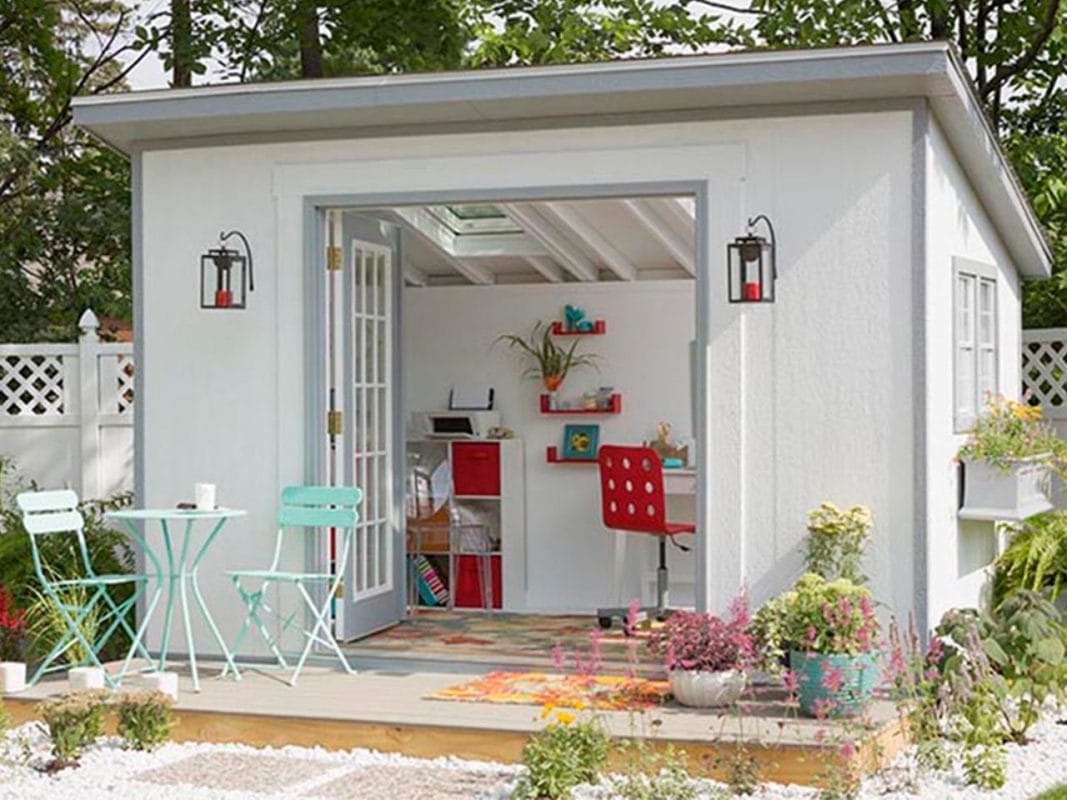 Feminine Backyard Office Idea
