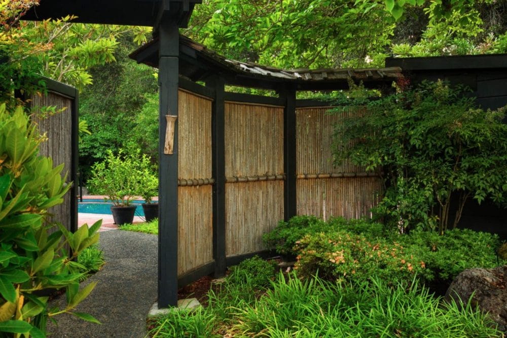 bamboo fence japanese home