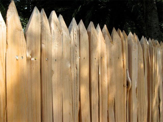 vertical Log horse fence