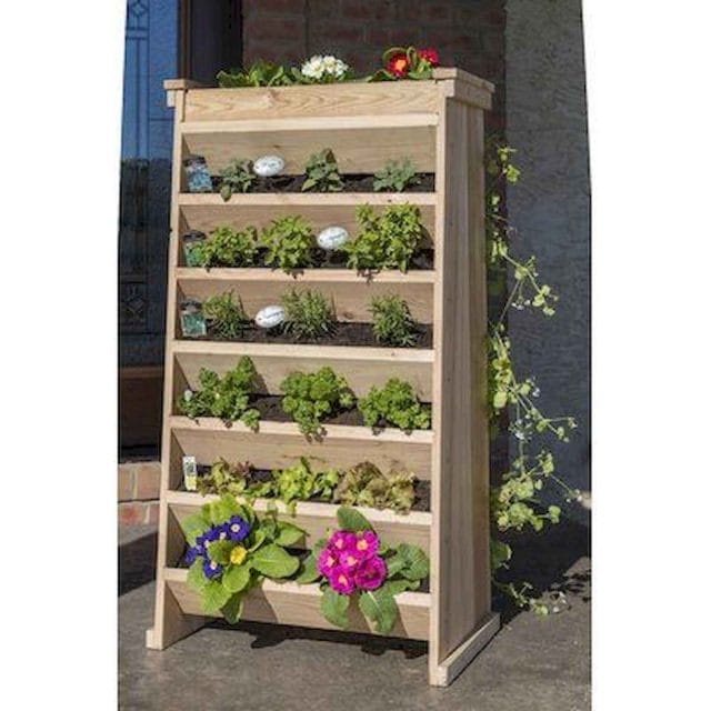 simple deck garden wooden box