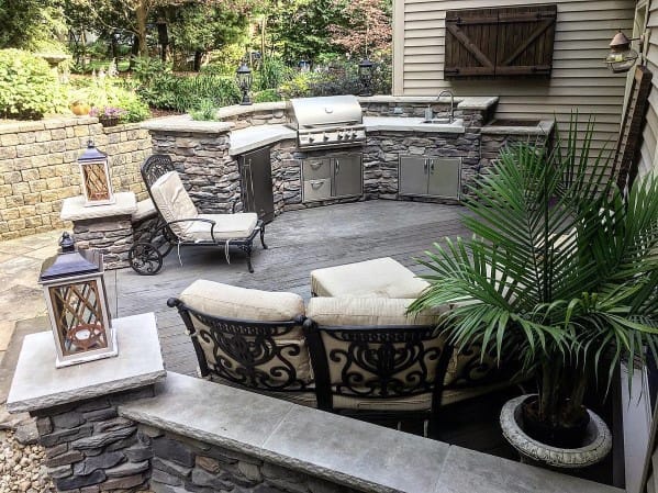 small backyard grill patio ideas