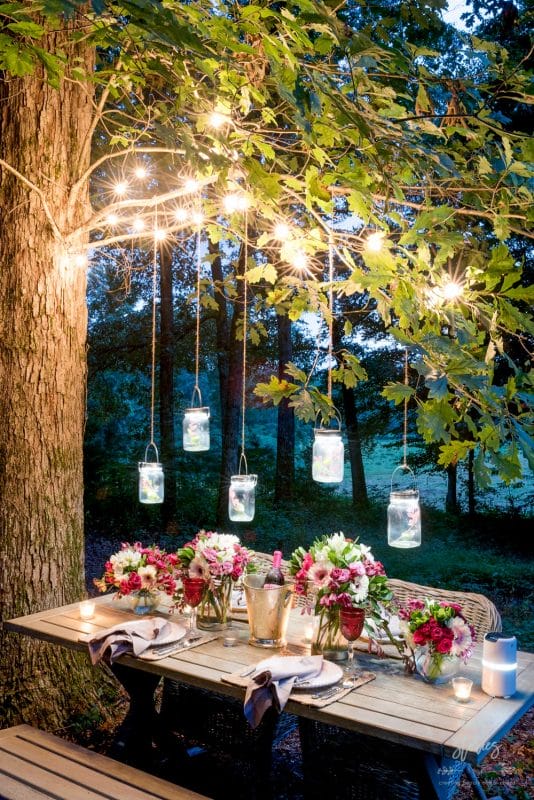 Rope Lights for Romantic Dinner