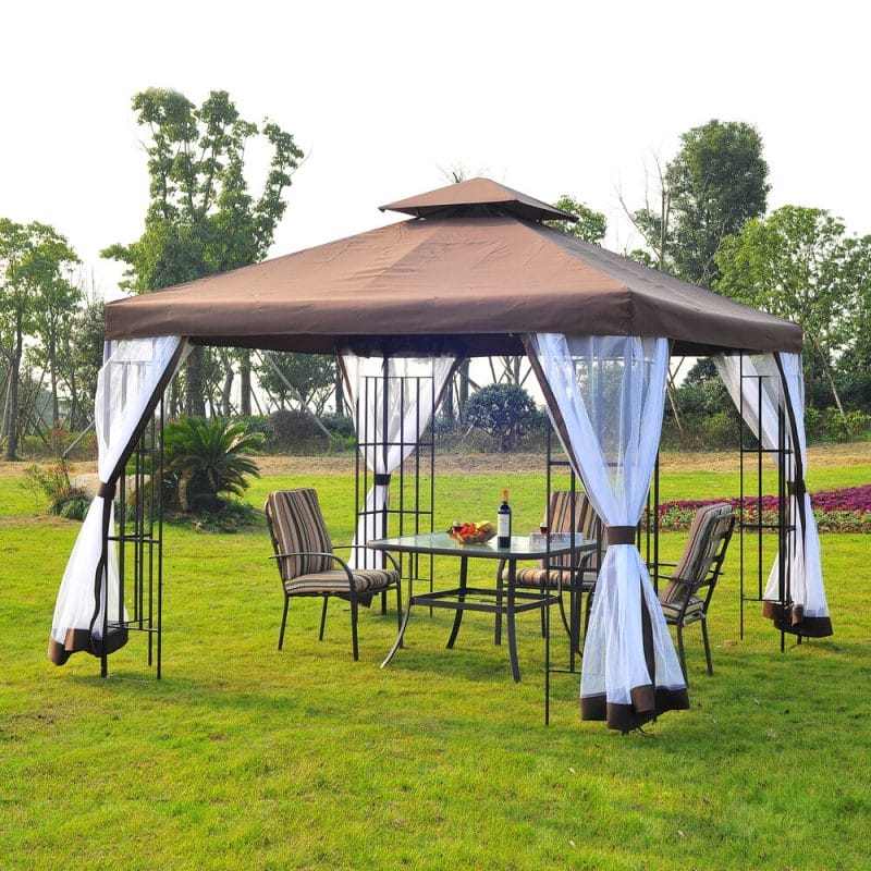 Metal Pavilion with a Canvas Top