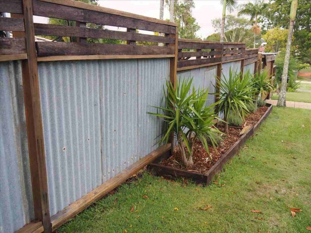 Corrugated Metal Fence Ideas, How To Build Corrugated Metal Fence
